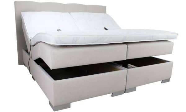 Elektrische boxspring venetie beige
