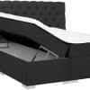 boxspring met opbergruimte Romantic zwart