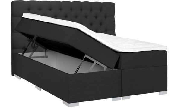 boxspring met opbergruimte Romantic zwart