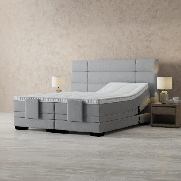 Elektrische boxspring luxury monaco met rem grijs