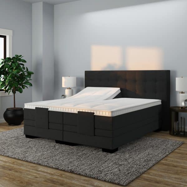 Elektrisch Boxspring Luxury Lissabon met rem zwart