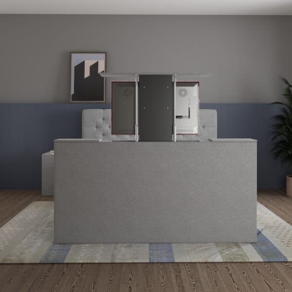 Boxspring Romantic met tv-lift vooraanzicht