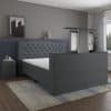 Boxspring Romantic met tv-lift antraciet