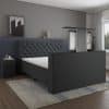 Boxspring Romantic met tv-lift zwart