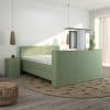 Boxspring luxury gevene met tv-lift groen