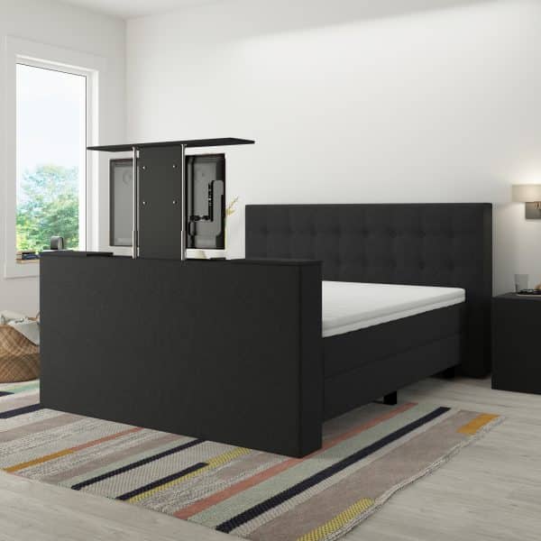 Boxspring Luxury Lissabon met TV-lift zwart