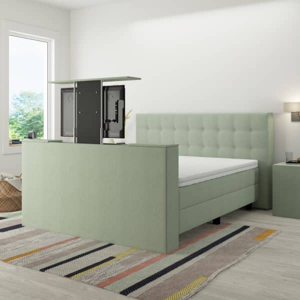Boxspring Luxury Lissabon met TV-lift groen