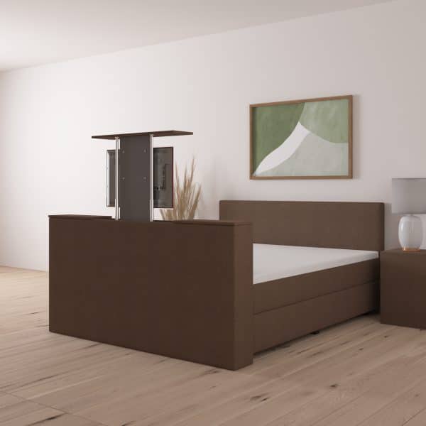 Boxspring BIG met TV-lift Bruin