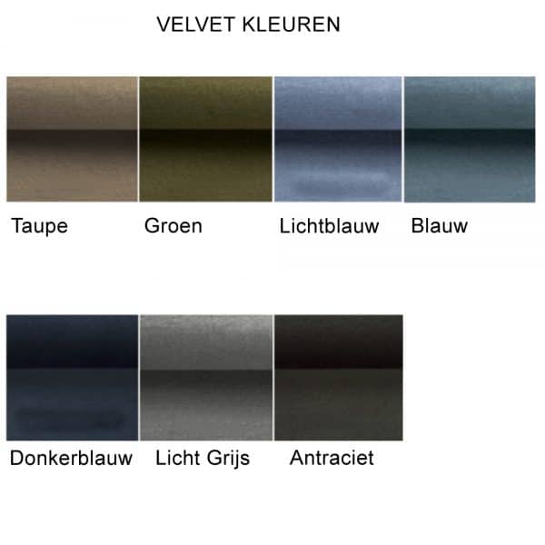 Velvet kleuren
