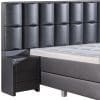 Boxspring Royaal Astoria grijs hoofdbord in detail