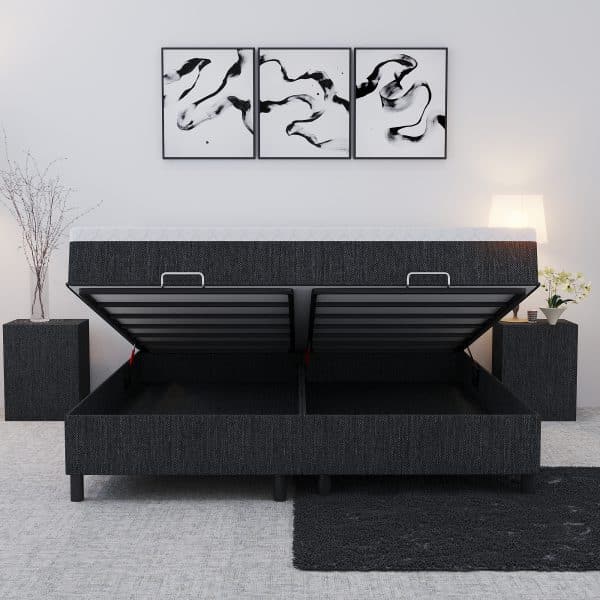 Opbergboxspring UP open