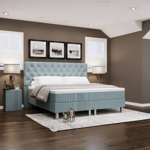 Boxspring XXL Romantic Blauw