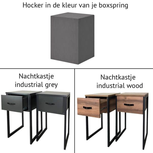 Hocker en nachtkastjes