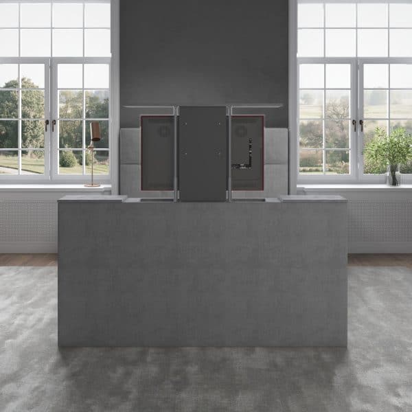 Boxspring BIG Mondriaan met TV-lift vooraanzicht