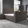 Boxspring BIG Mondriaan met TV-lift Velvet Bruin