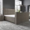 Boxspring BIG Mondriaan met TV-lift Velvet Taupe